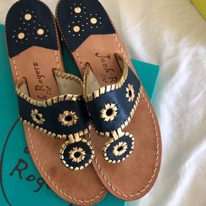 Jack Rogers Navy flat sandals 8 M